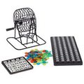 Grand Bingo Set w/ 8" Black Metal Cage